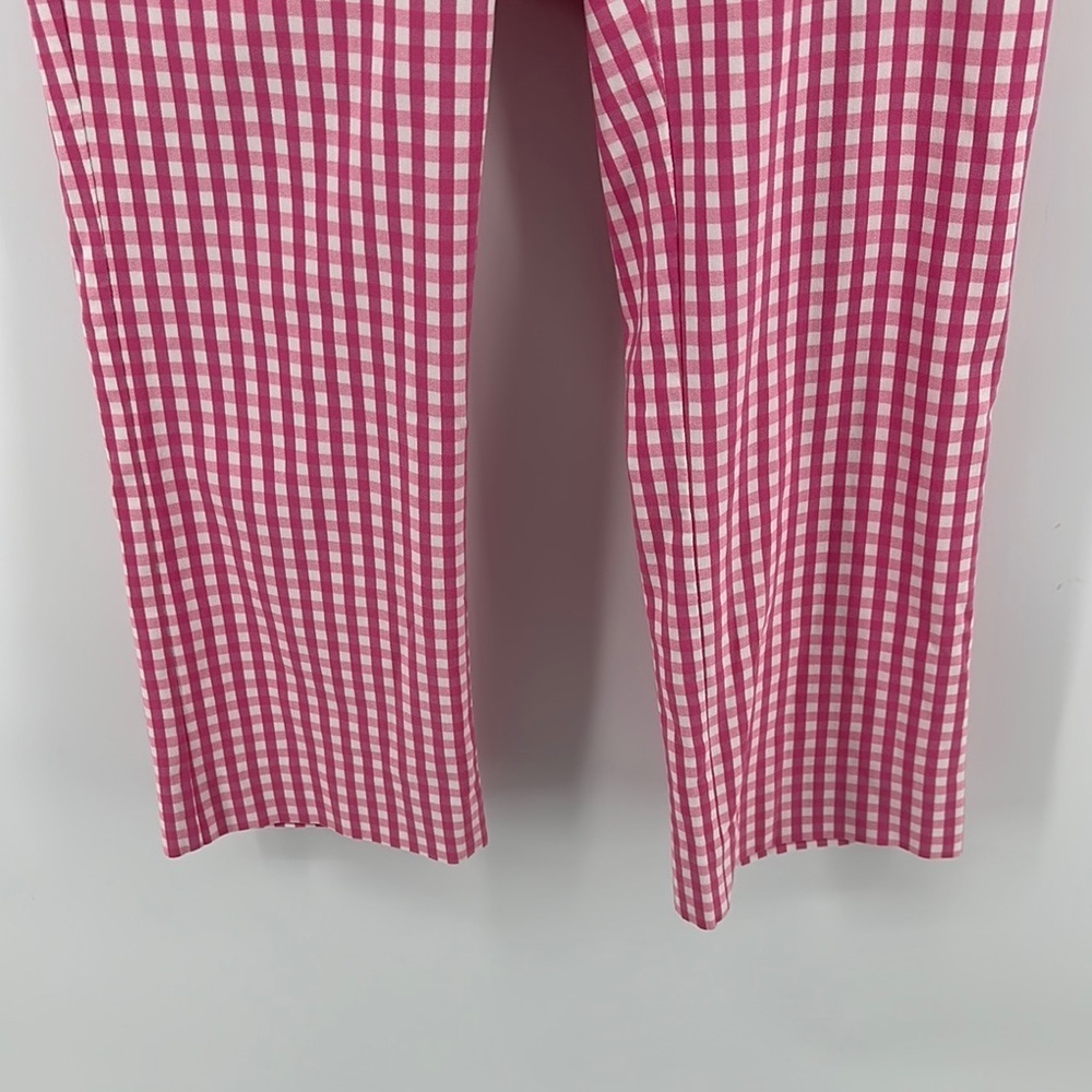 J. McLaughlin Preppy Barbiecore 50s Pin-Up Retro Pink&White Leggings Sz6 - Picture 4 of 12